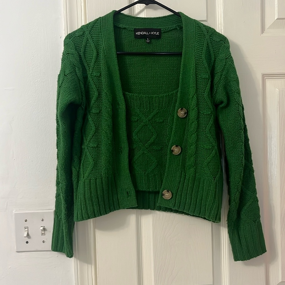 Matching top and cardigan